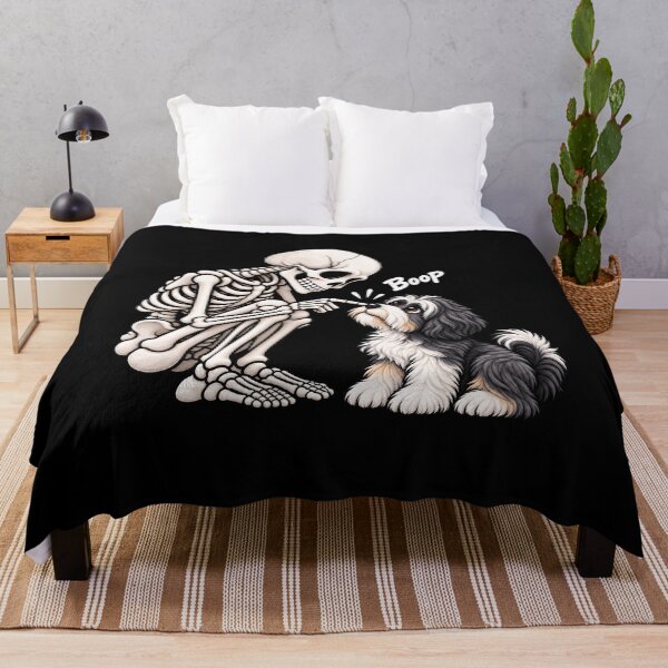 Item preview, Funny Skeleton Tibetan Terrier Dog Boop Halloween Design Mom Dad designed and sold by rafaeltto.