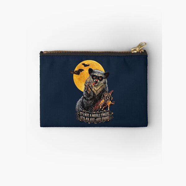 Item preview, Aye‑Aye Madagascar Moon Art – Funny Wildlife Halloween Design designed and sold by Pawethic Prints Studio.
