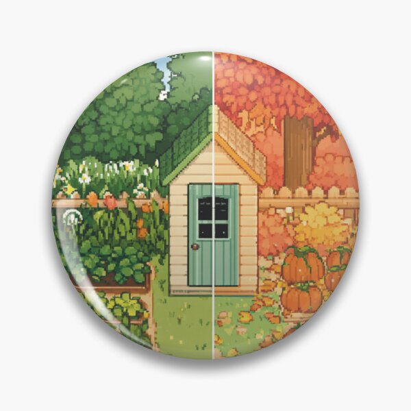 Item preview, Pixel Four‑Season Farm | Retro Cozy Year‑Round Farming Art designed and sold by Pixel8Prints.
