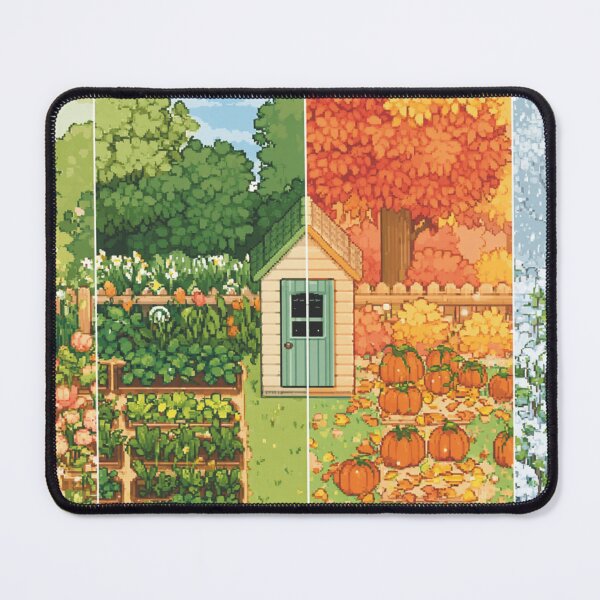 Item preview, Pixel Four‑Season Farm | Retro Cozy Year‑Round Farming Art designed and sold by Pixel8Prints.