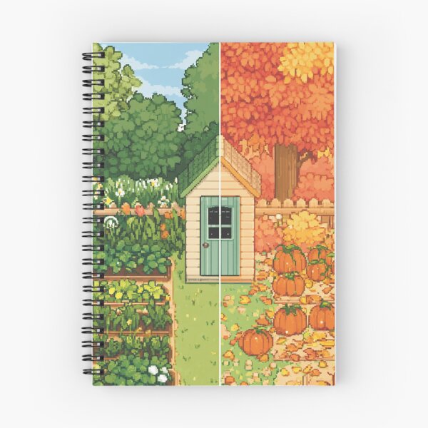 Item preview, Pixel Four‑Season Farm | Retro Cozy Year‑Round Farming Art designed and sold by Pixel8Prints.