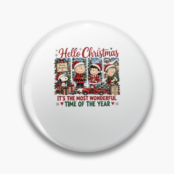 Item preview, Hello Christmas Most Wonderful Time Holiday Friends designed and sold by ViniBall.
