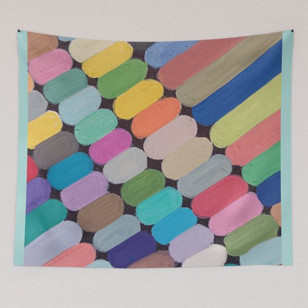 Item preview, Colorful Abstract Pebble Pattern – Vibrant Multicolor Geometric Art. designed and sold by fbtrisha.