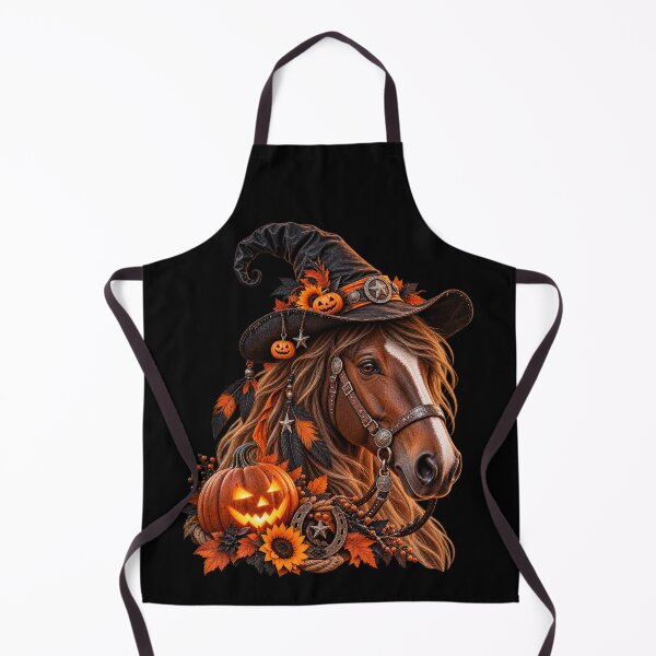 Item preview, Western Halloween Horse – Witch Hat & Pumpkin designed and sold by Quarterhorses.