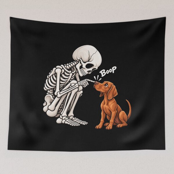 Item preview, Funny Skeleton Vizsla Dog Boop Halloween Design Mom Dad designed and sold by rafaeltto.