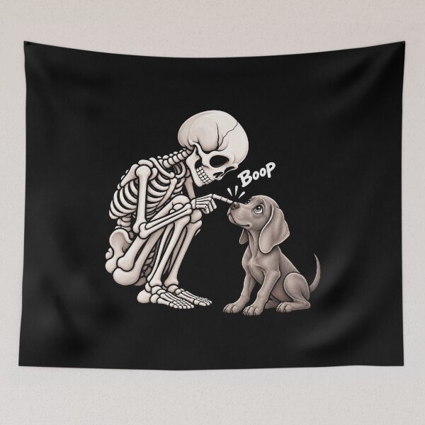 Item preview, Funny Skeleton Weimaraner Dog Boop Halloween Design Mom Dad designed and sold by rafaeltto.