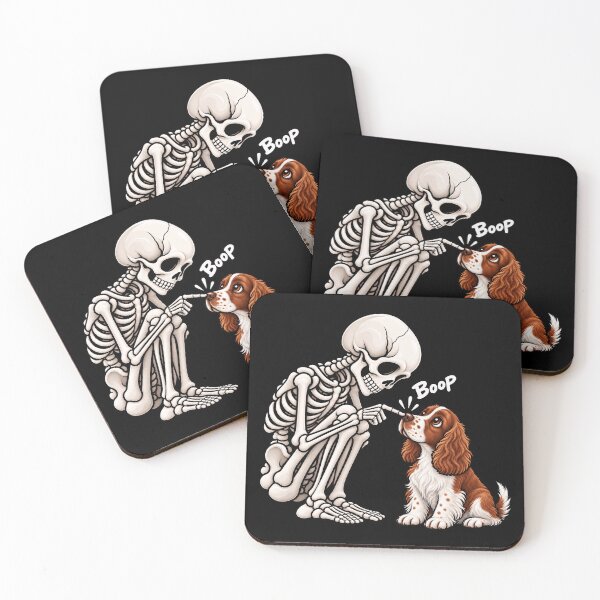 Item preview, Funny Skeleton Welsh Springer Spaniel Dog Boop Halloween Design Mom Dad designed and sold by rafaeltto.