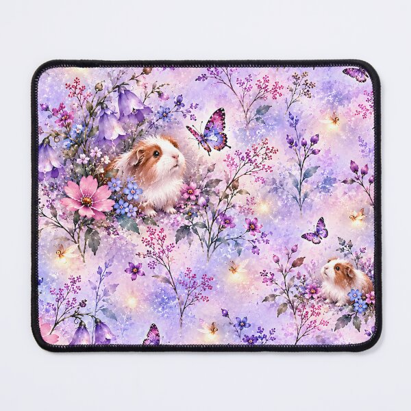 Item preview, Guinea Pigs in a Lavender Butterfly Garden designed and sold by Yeanishi.