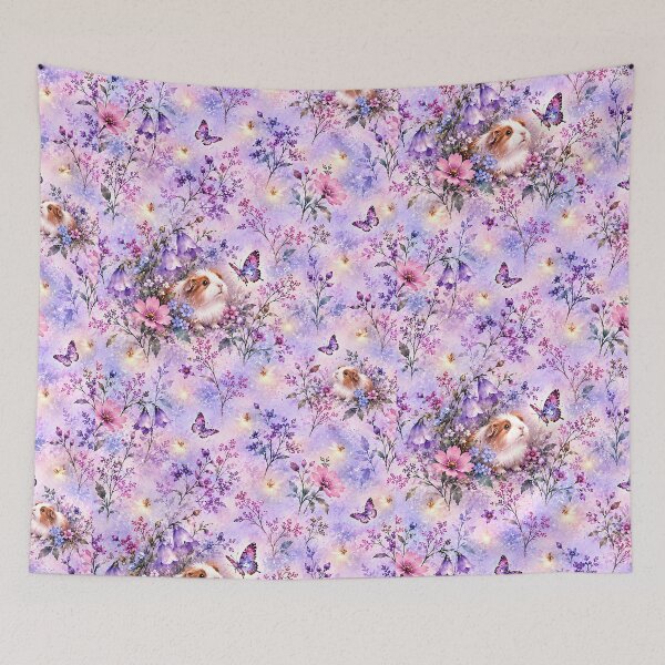 Item preview, Guinea Pigs in a Lavender Butterfly Garden designed and sold by Yeanishi.