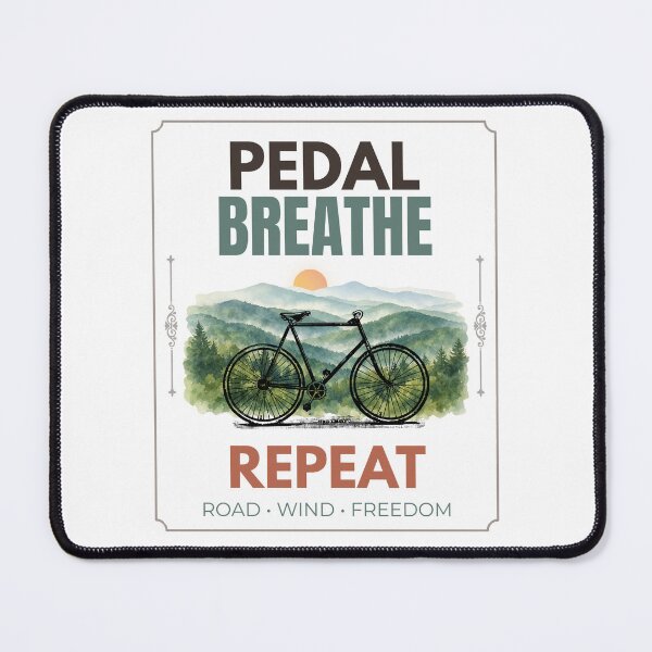 Item preview, Pedal Breathe Repeat Vintage Cycling designed and sold by Uvclick.