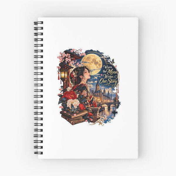 Item preview, Where the moon writes our story  designed and sold by Cruzcollection.