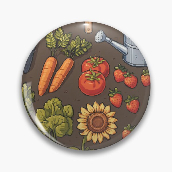 Item preview, Pixel Gardening Tools Layout | Retro Cute Garden Hobby Art designed and sold by Pixel8Prints.