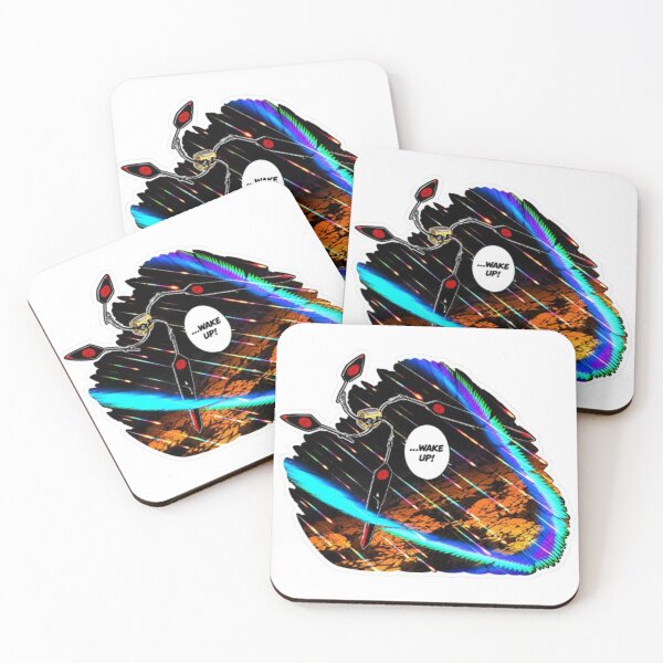 Item preview, Cyberpunk Manga Robot – Wake Up Energy Battle Sticker designed and sold by MeowLoka ⭐⭐⭐⭐.