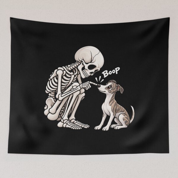 Item preview, Funny Skeleton Whippet Dog Boop Halloween Design Mom Dad designed and sold by rafaeltto.