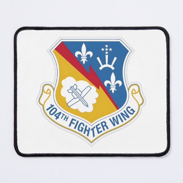Item preview, USAF 104th Fighter Wing Shield Patch designed and sold by CharlieDesings.