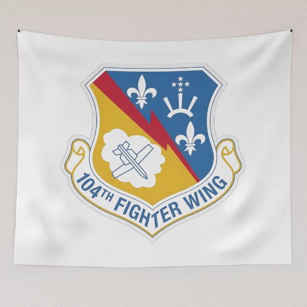 Item preview, USAF 104th Fighter Wing Shield Patch    designed and sold by CharlieDesings.