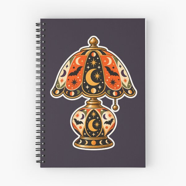 Item preview, Retro Halloween Celestial Table Lamp designed and sold by AliAltinelArt.