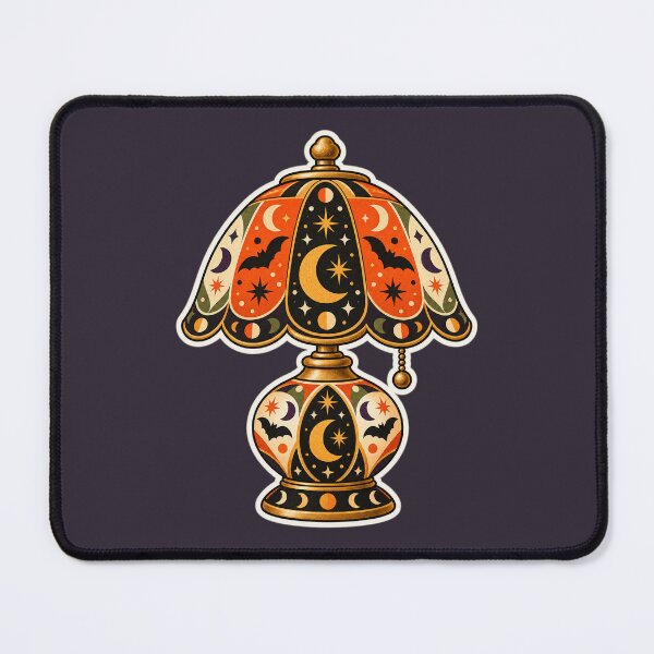 Item preview, Retro Halloween Celestial Table Lamp designed and sold by AliAltinelArt.