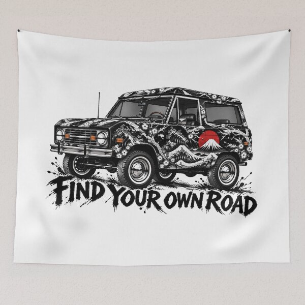 Item preview, Find Your Own Road – Japanese Art 4x4 designed and sold by KASUMINK.