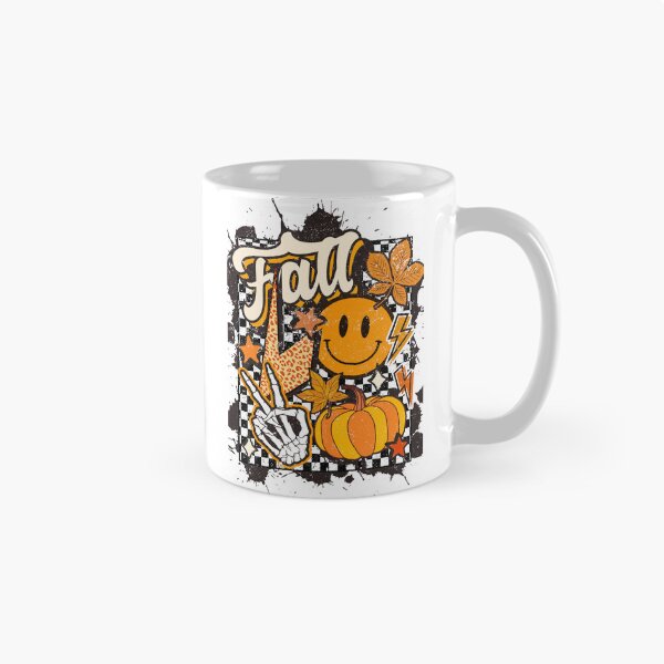 Item preview, Retro Fall Vibes Skeleton Hand Pumpkin designed and sold by ShopFanCreation.