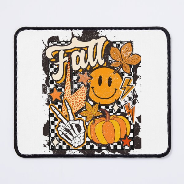 Item preview, Retro Fall Vibes Skeleton Hand Pumpkin designed and sold by ShopFanCreation.