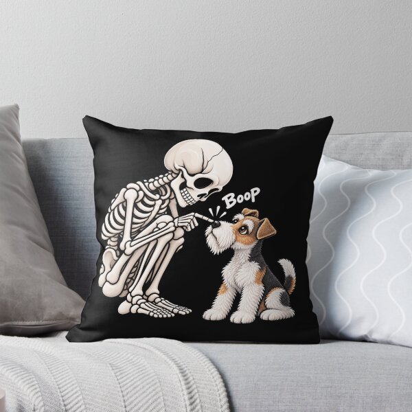 Item preview, Funny Skeleton Wire Fox Terrier Dog Boop Halloween Design Mom Dad designed and sold by rafaeltto.