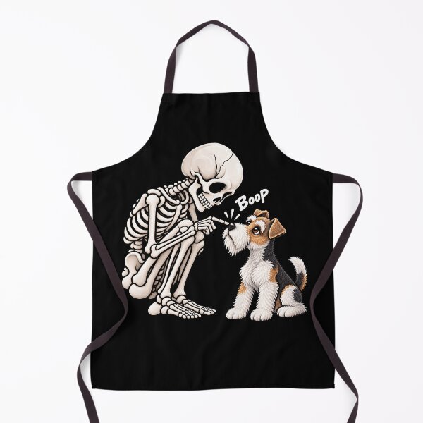 Item preview, Funny Skeleton Wire Fox Terrier Dog Boop Halloween Design Mom Dad designed and sold by rafaeltto.