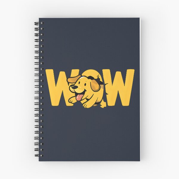 Item preview, WOW Cute Golden Dog Popping Out Typography Graphic designed and sold by VibeShift Studio.