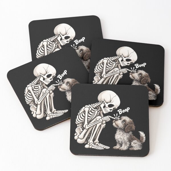 Item preview, Funny Skeleton Wirehaired Pointing Griffon Dog Boop Halloween Design Mom Dad designed and sold by rafaeltto.