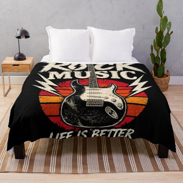 Item preview, Vintage Rock Music Electric Guitar - Life Is Better With Rock designed and sold by Aura Craft Co..
