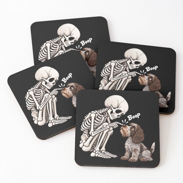 Item preview, Funny Skeleton Wirehaired Pointing Griffon Dog Boop Halloween Design Mom Dad designed and sold by rafaeltto.