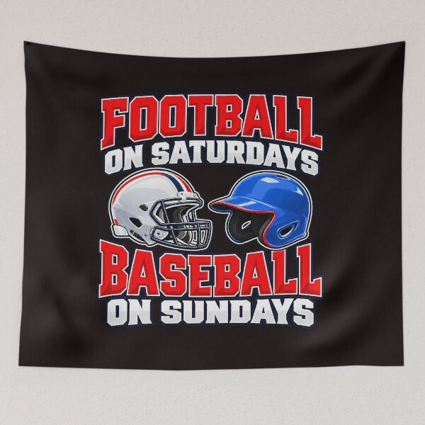 Item preview, Football On Saturdays Baseball On Sundays Sports Fan Graphic designed and sold by YAWO-PAE.
