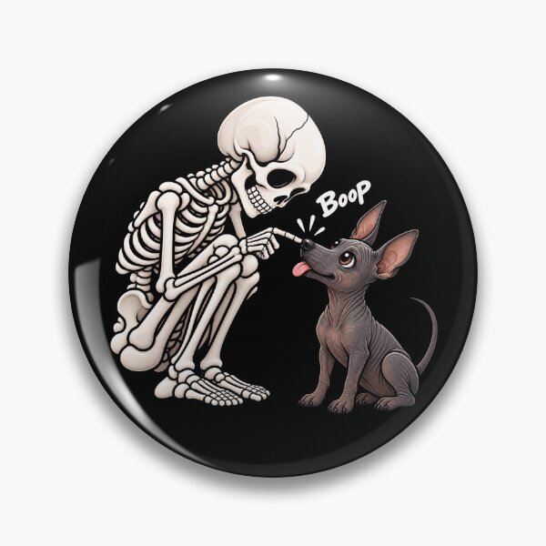 Item preview, Funny Skeleton Xoloitzcuintli Dog Boop Halloween Design Mom Dad designed and sold by rafaeltto.