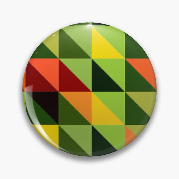 Item preview, African Daisy Triangle Textile designed and sold by AfricanMuse.