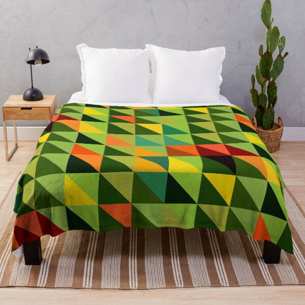 Item preview, African Daisy Triangle Textile designed and sold by AfricanMuse.