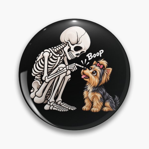 Item preview, Funny Skeleton Yorkshire Terrier Dog Boop Halloween Design Mom Dad designed and sold by rafaeltto.