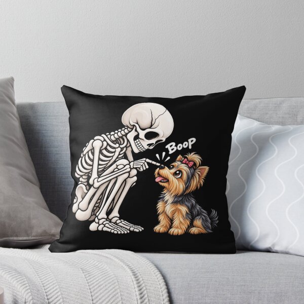 Item preview, Funny Skeleton Yorkshire Terrier Dog Boop Halloween Design Mom Dad designed and sold by rafaeltto.