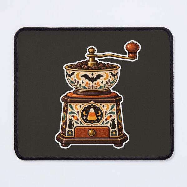 Item preview, Retro Halloween Coffee Grinder designed and sold by AliAltinelArt.