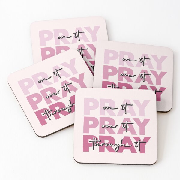 Item preview, Pray On It Over It Through It | Christian Quote designed and sold by EatPrayLive.