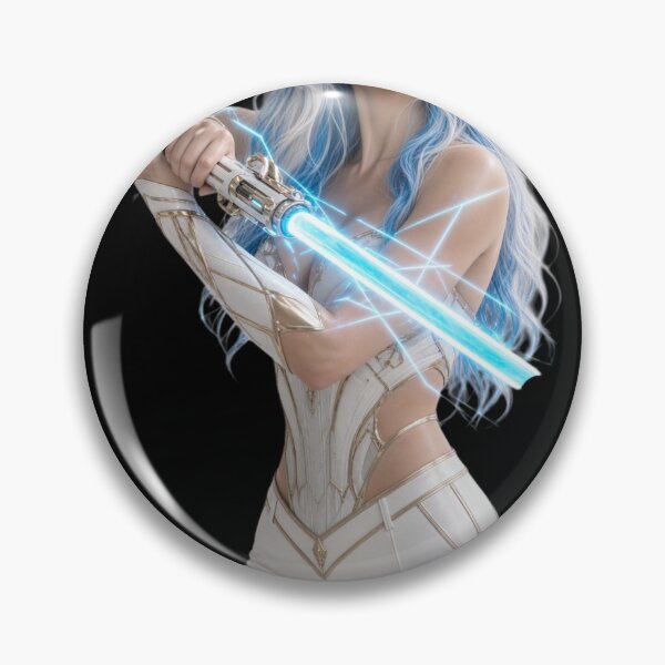 Item preview, Cyber Jedi Master Guardian Girl Beautiful Sci-Fi Art designed and sold by EvolutionMerch.