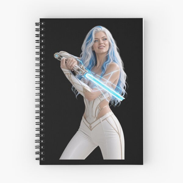 Item preview, Cyber Jedi Master Guardian Girl Beautiful Sci-Fi Art designed and sold by EvolutionMerch.