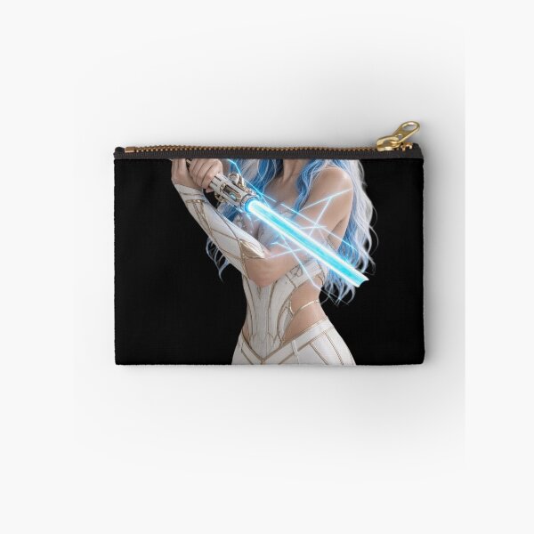 Item preview, Cyber Jedi Master Guardian Girl Beautiful Sci-Fi Art designed and sold by EvolutionMerch.