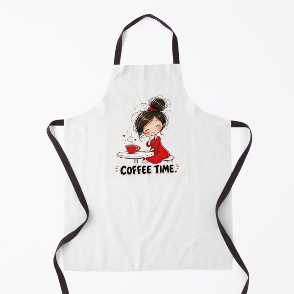 Item preview, Coffee Time Cute Girl Coffee Lover Cozy Morning Cartoon designed and sold by CRAZZYDOODLES.