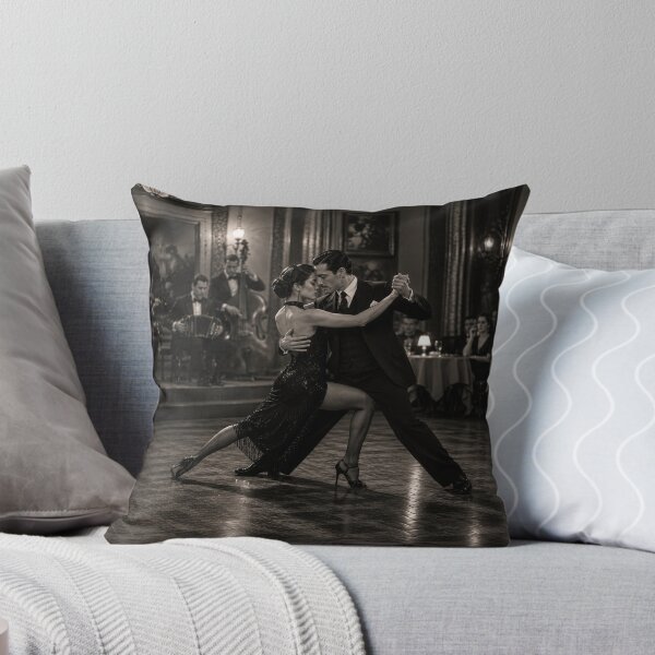 Item preview, Vintage Tango Couple – Elegant Black & White Ballroom Dance Romance designed and sold by ZYVARENNE.