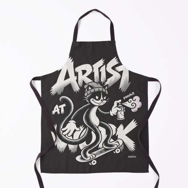 Item preview, Mischievous Skater Cat - Artist At Work designed and sold by IMAGIPEEK.