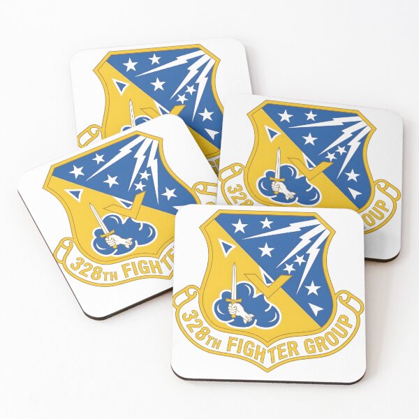 Item preview, USAF 328th Fighter Group Shield Patch designed and sold by CharlieDesings.