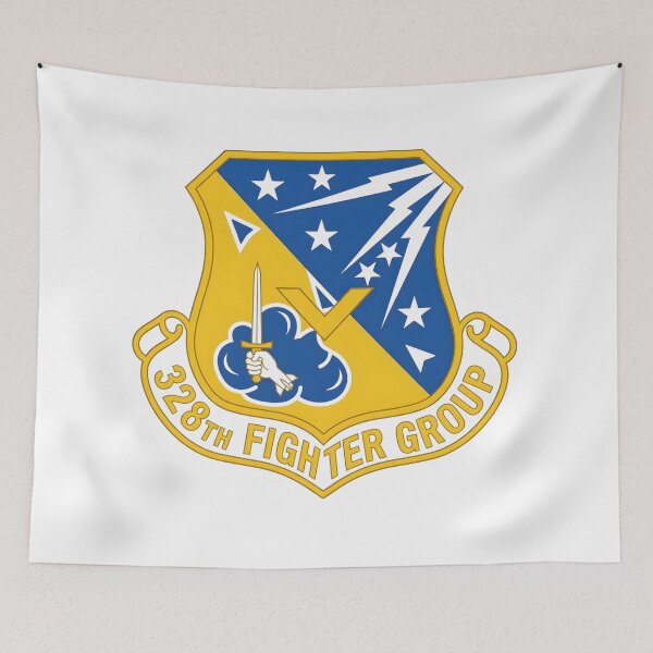 Item preview, USAF 328th Fighter Group Shield Patch designed and sold by CharlieDesings.