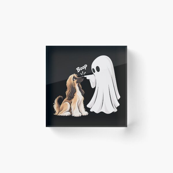 Item preview, Funny Ghost Afghan Hound Dog Boop Halloween Design Mom Dad designed and sold by rafaeltto.