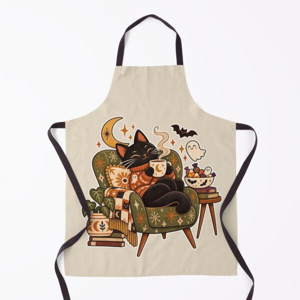Item preview, Cozy Black Cat Halloween Coffee designed and sold by AliAltinelArt.