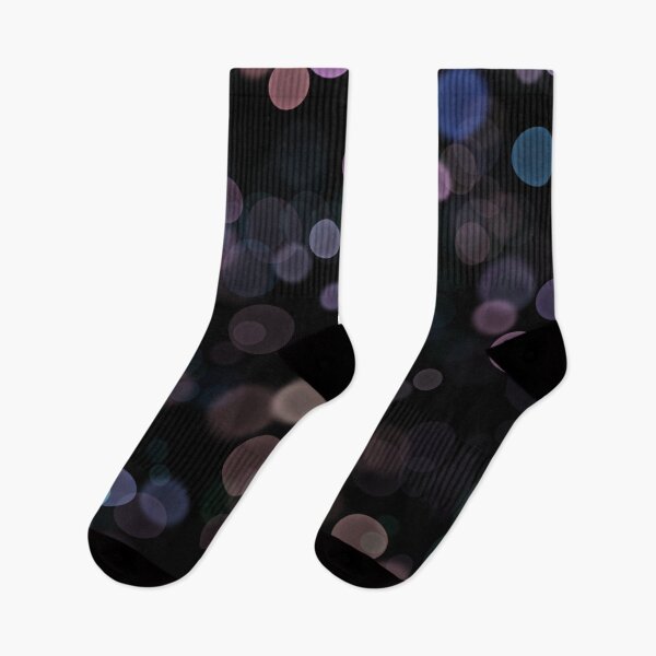 Item preview, Moody Bokeh Lights Abstract Texture in Mauve & Night Sky designed and sold by GemniShop.